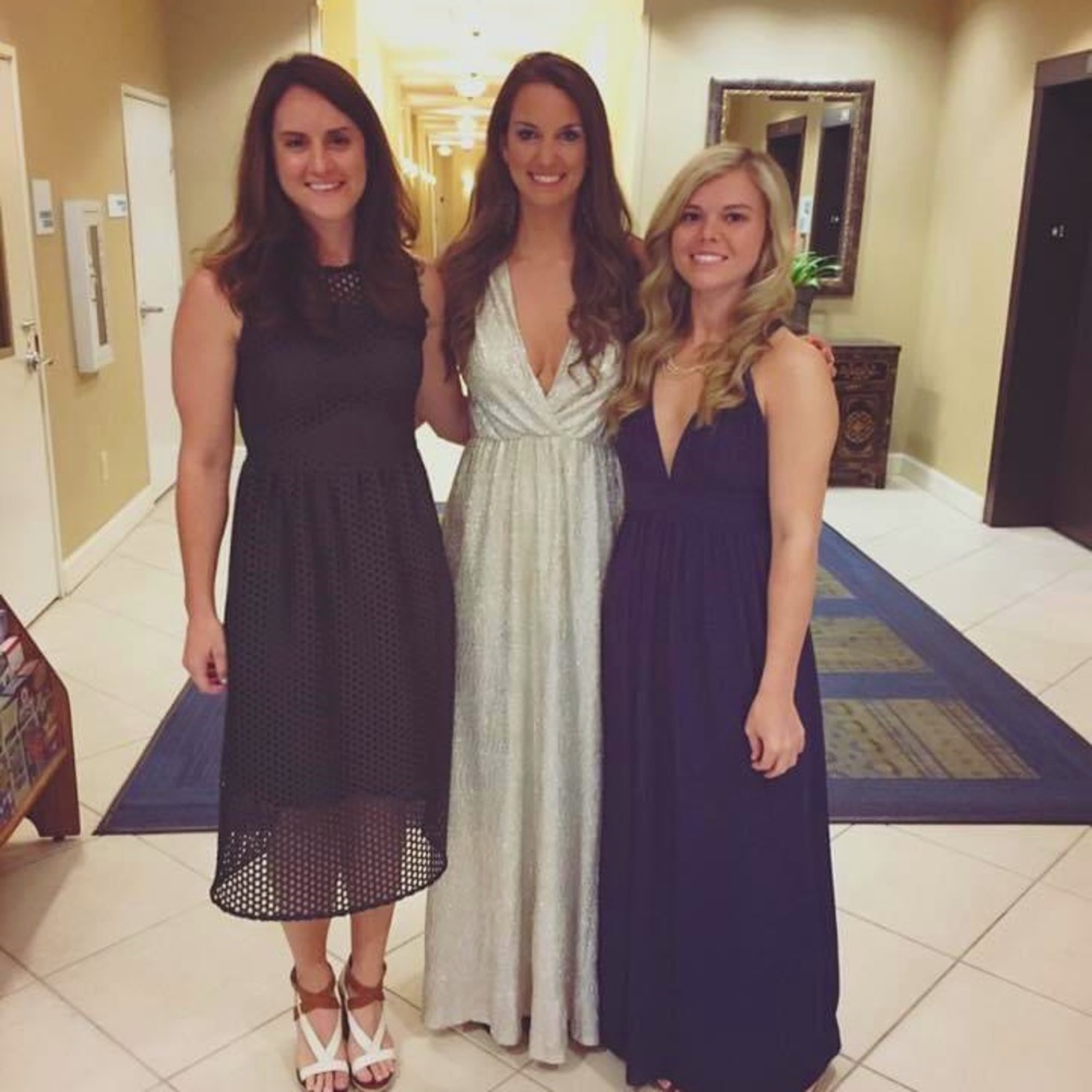 Gorgeous Sparkly Gold Lily Rain Formal Maxi Dress